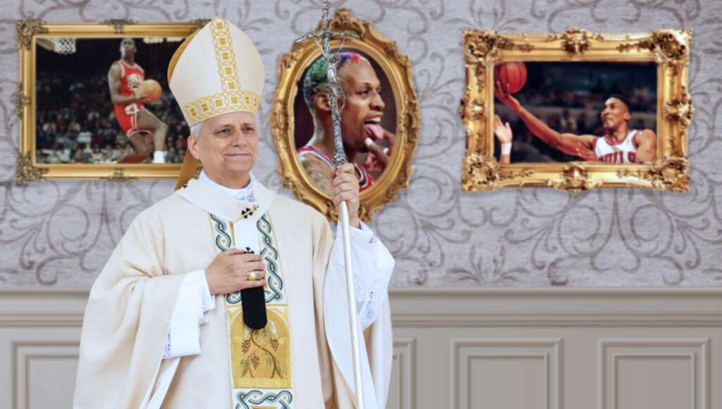 Pope Leo Canonizes The 1996-98 Chicago Bulls (Satire)