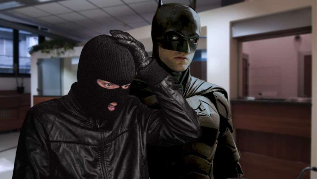Idiot Tries To Rob Bank In Gotham City, Where Batman Lives (Satire)