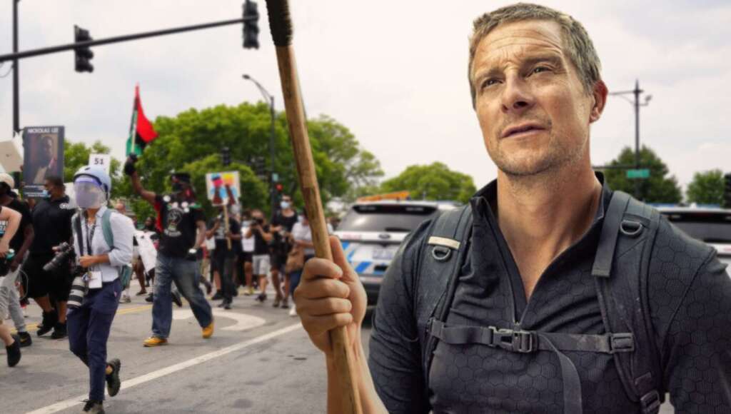 In Toughest Survival Challenge Yet, Bear Grylls Attempts To Survive Weekend In Chicago (Satire)