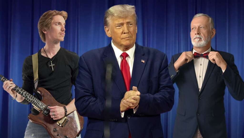 Trump Negotiates Historic Peace Deal Between Contemporary Service, Traditional Service (Satire)