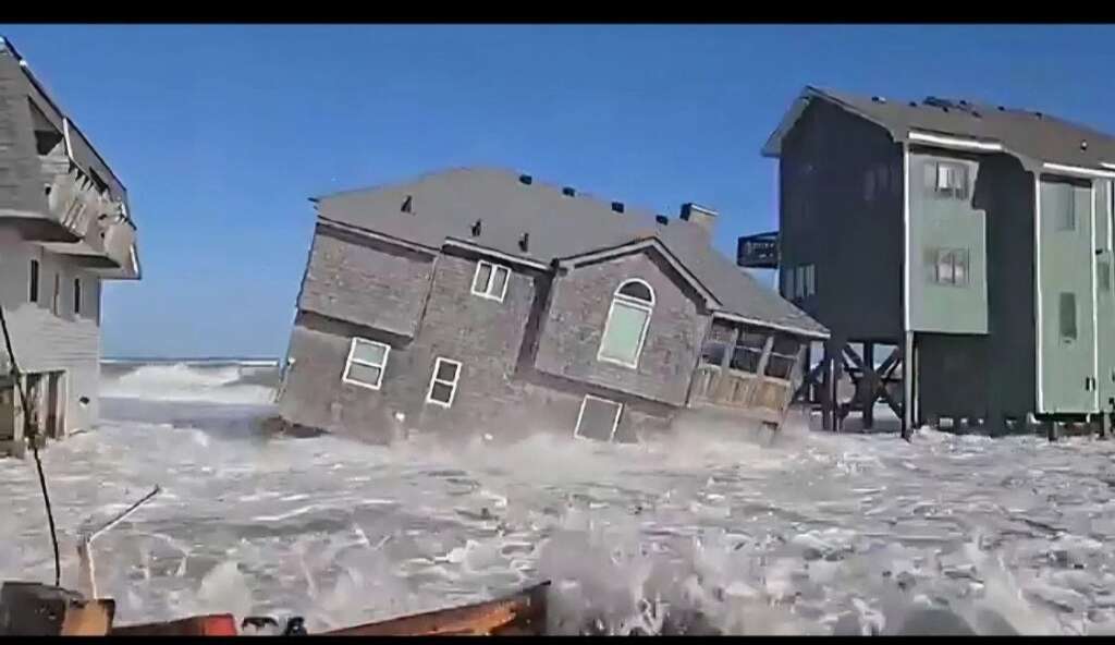 NC falling into the Ocean