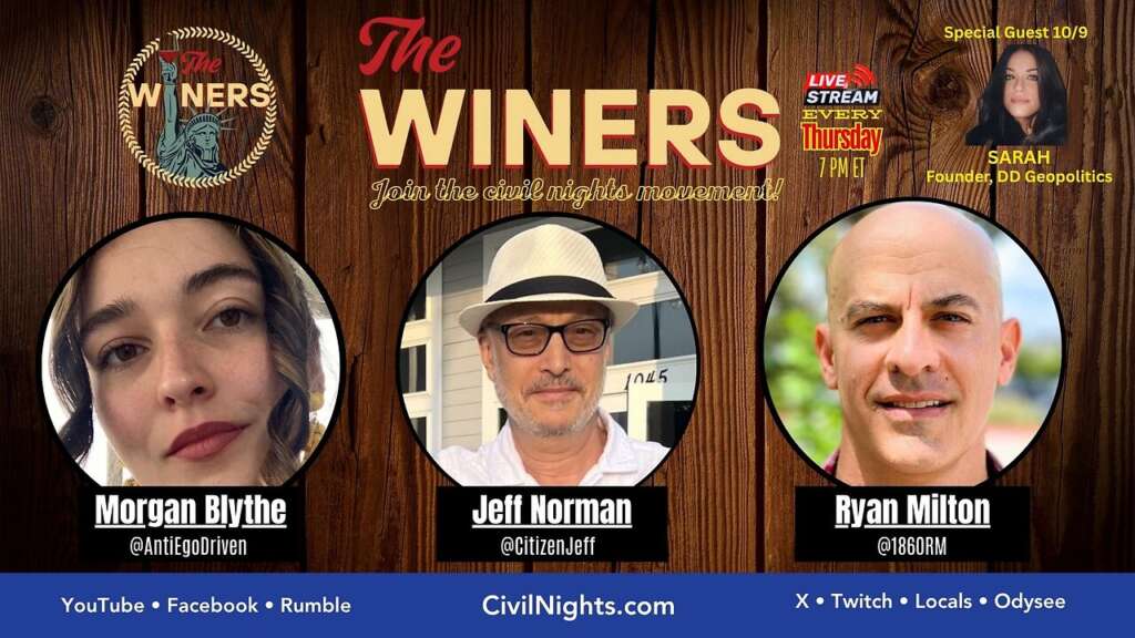 The Winers Ep. 55 (streams live on Oct. 9 at