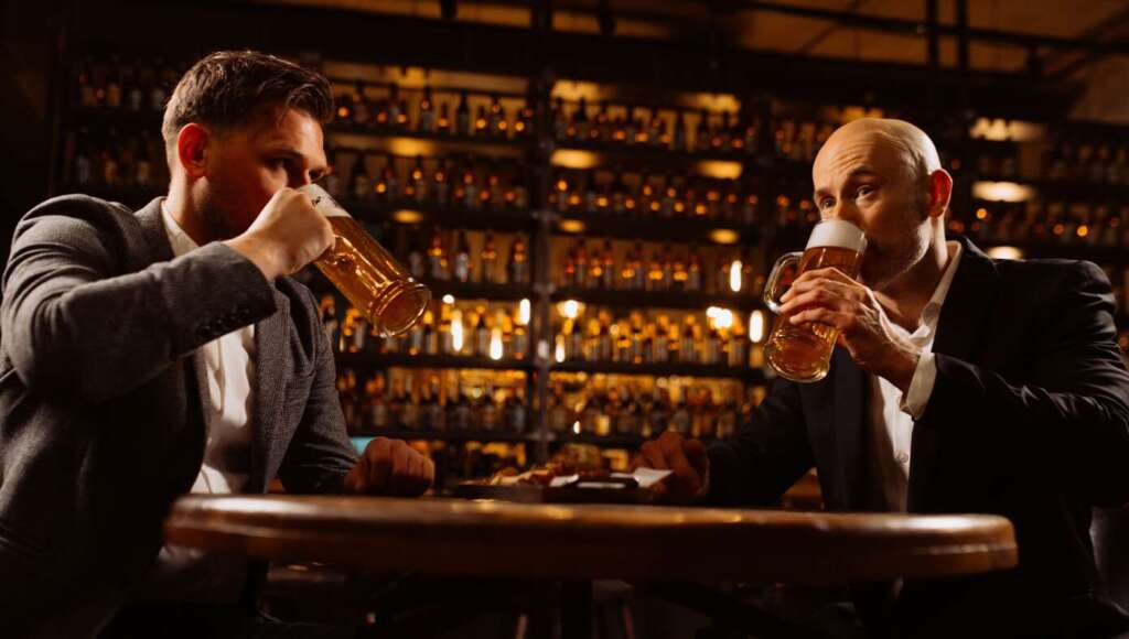 Death Of Awkward Conversation Marked By Simultaneous Drink Sipping (Satire)