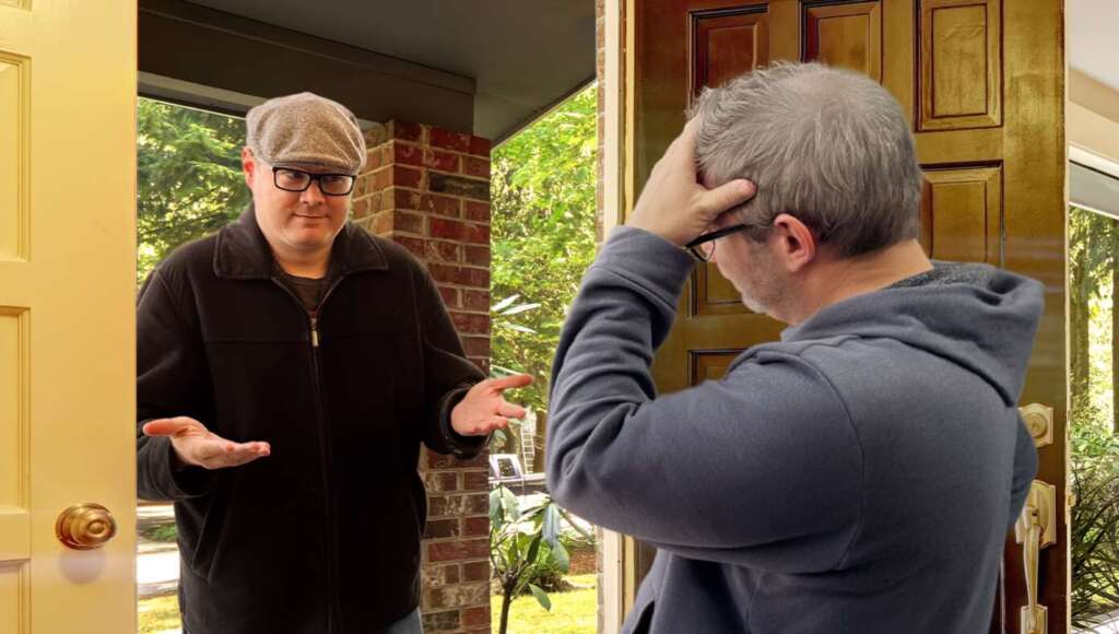 With Internet Down, Your Uncle Now Forced To Go Door-To-Door To Share Fake News (Satire)