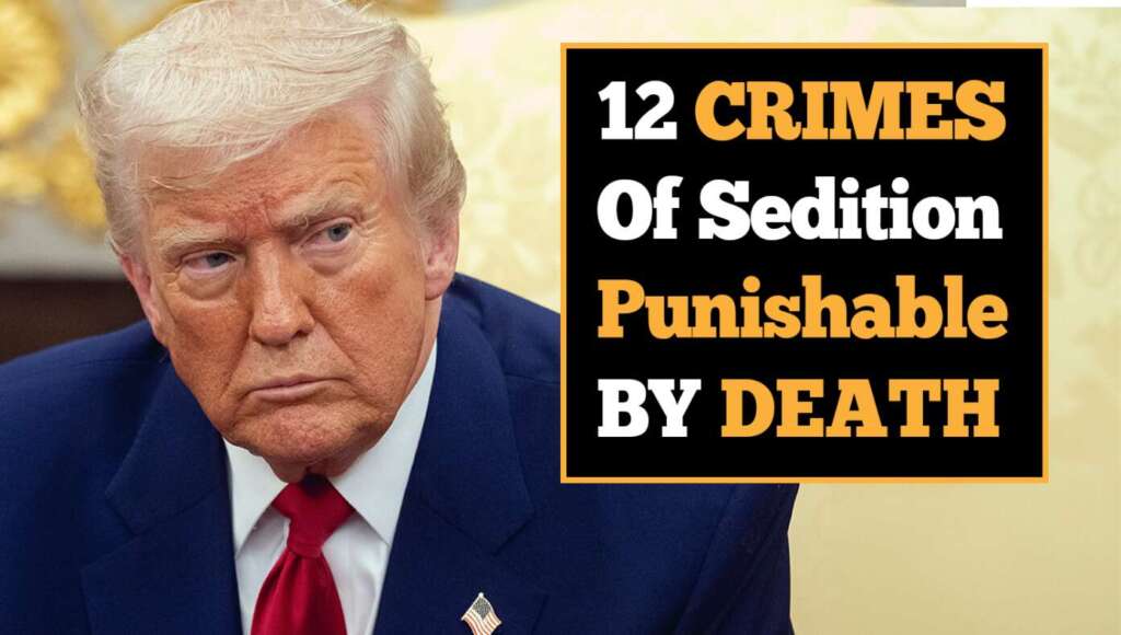 Trump Has Spoken: These 12 Crimes Of Sedition Are Now Punishable By Death (Satire)
