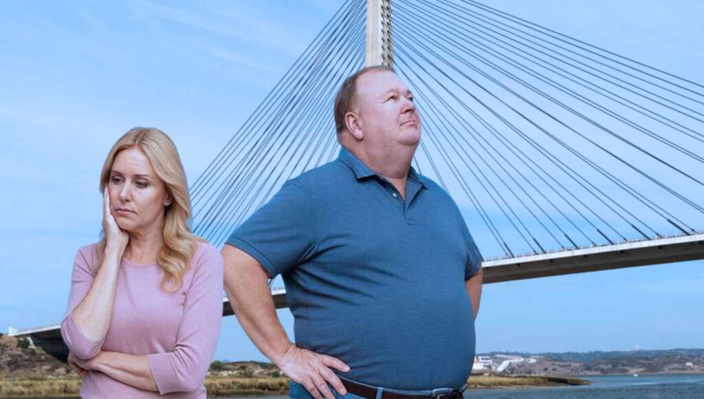 Wife Sad As She Realizes Husband Will Never Look At Her Like He Looks At A Cool Suspension Bridge (Satire)