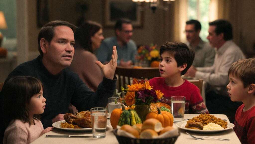 ‘That Ukraine-Russia Peace Deal? I Brokered It. Me!’ Marco Rubio Tells Everyone At Thanksgiving Kids’ Table (Satire)