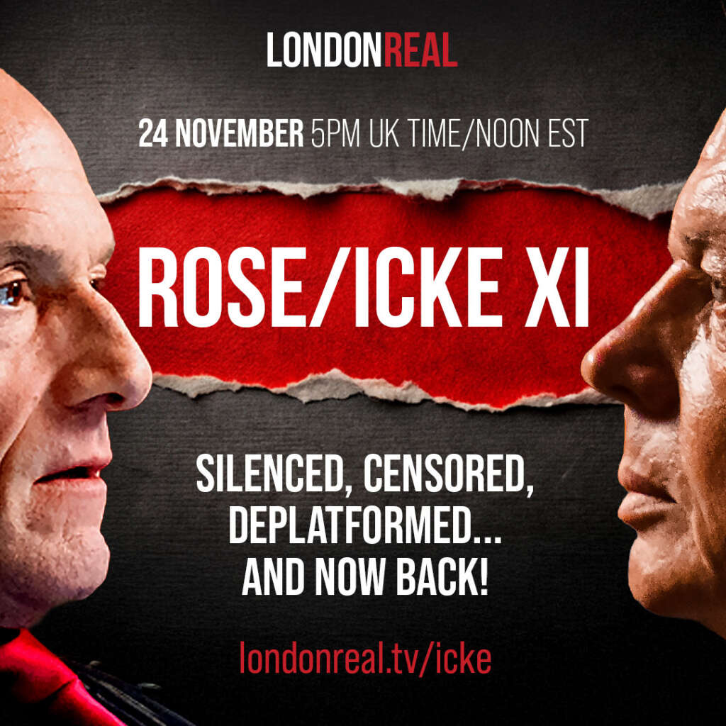 David Icke Live on London Real – Monday 5pm UK Time