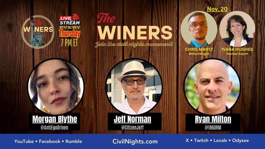 The Winers Ep. 61 (streams live on Nov. 20 at