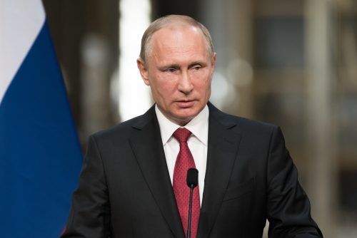 Putin says Russia doesn’t want to attack Europe and that “its laughable” and “a total lie,”