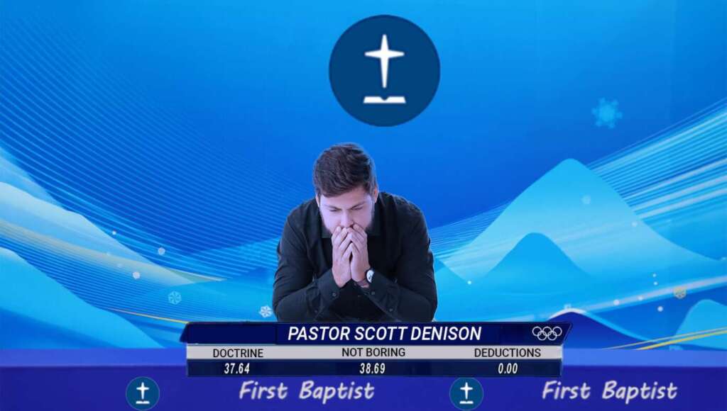 Pastor Heads To Booth After Service To Await Scores From The Judges (Satire)
