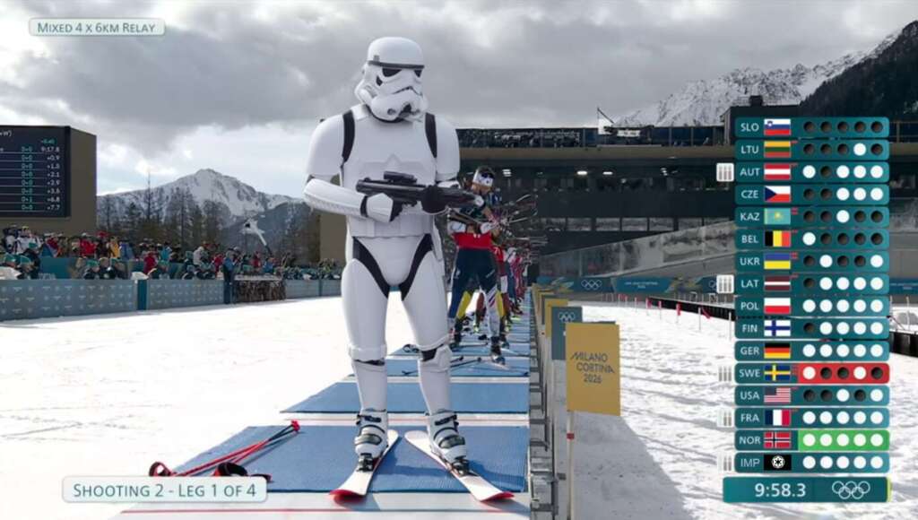 Imperial Stormtrooper Once Again Finishes Dead Last In Olympic Biathlon (Satire)