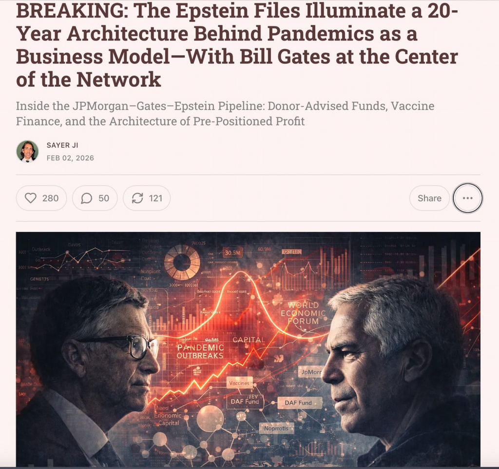 Epstein’s 2011 Pandemic Profit Proposal to Gates Foundation & JP Morgan