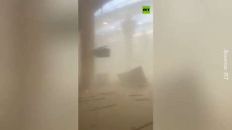 WATCH: Drone strike on Kuwait airport caught on security footage
