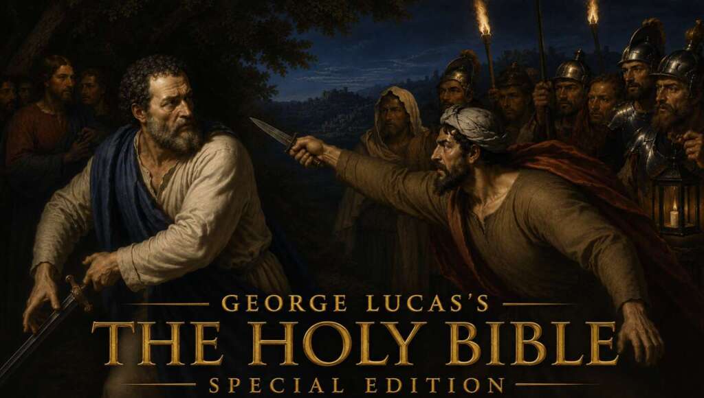 George Lucas Releases Edit Of The Bible Where Malchus Attacks Peter First (Satire)