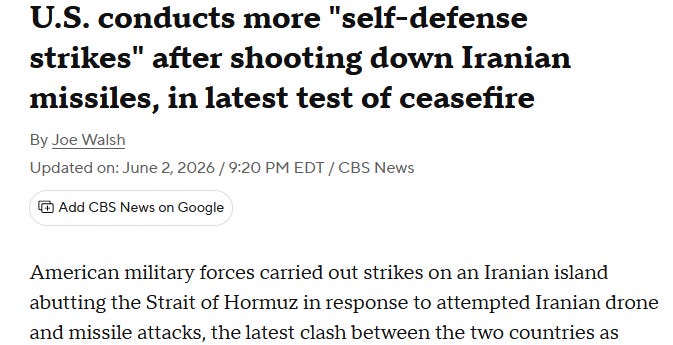 Iran response with missiles and the US lies